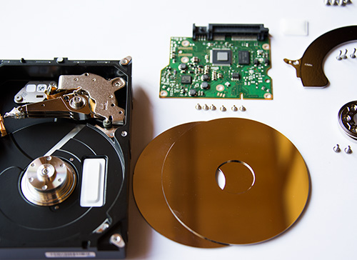 取り出したディスク