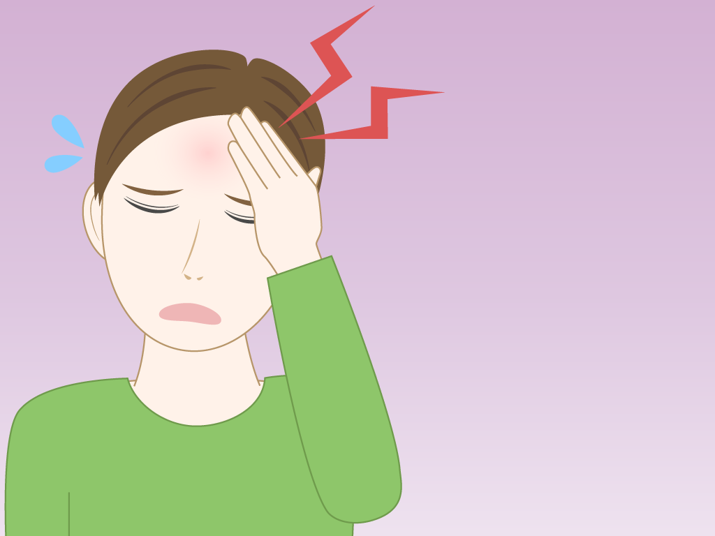 頭が痛い男性のフリー素材7