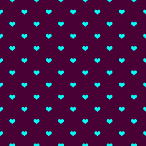 水色のハート柄（無料背景画像）