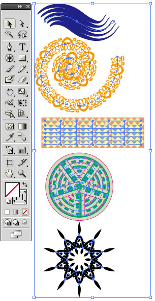 ブラシライブラリを描画ツールに使用