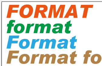 Illustrator CS5 の大文字と小文字の変更