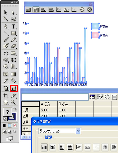 グラフツールの使い方