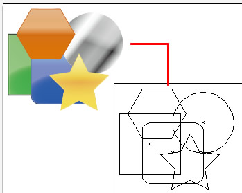 アウトライン(パス)を表示
