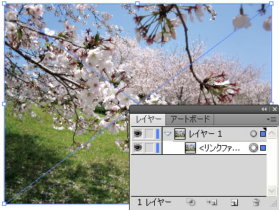 Illustrator CS5 に写真を配置