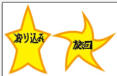 ワープスタイルの絞り込みと旋回