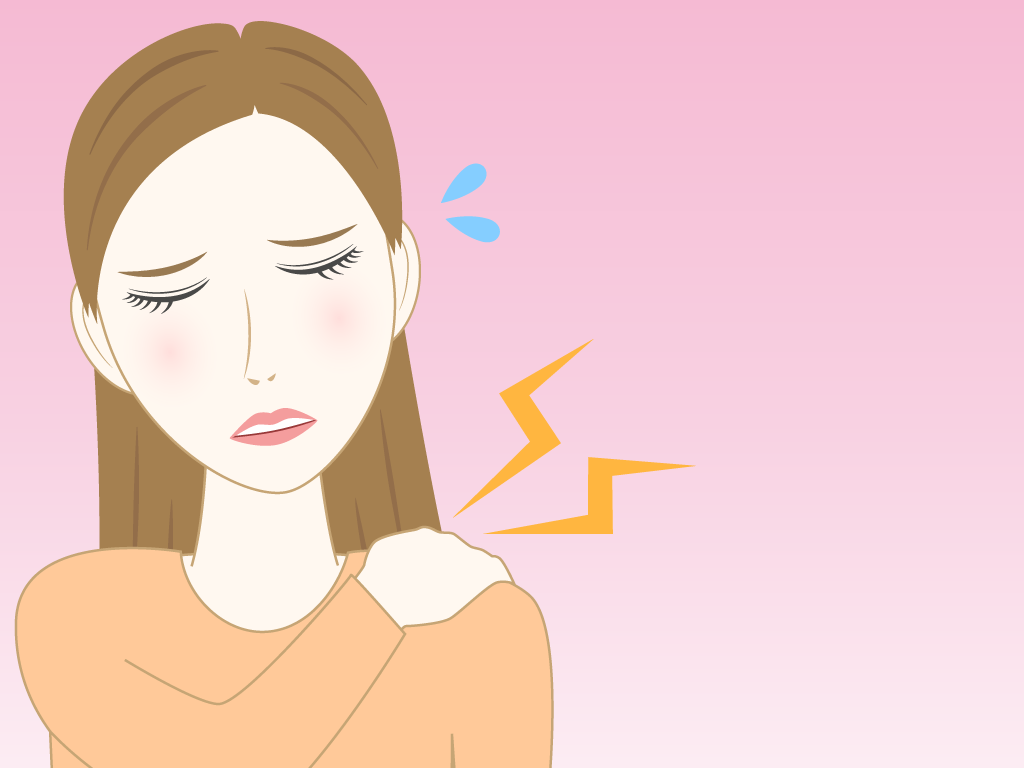 肩こりの女性のフリー素材8