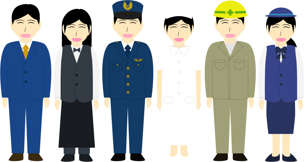 勤労感謝の日（人物のみ）の無料イラスト