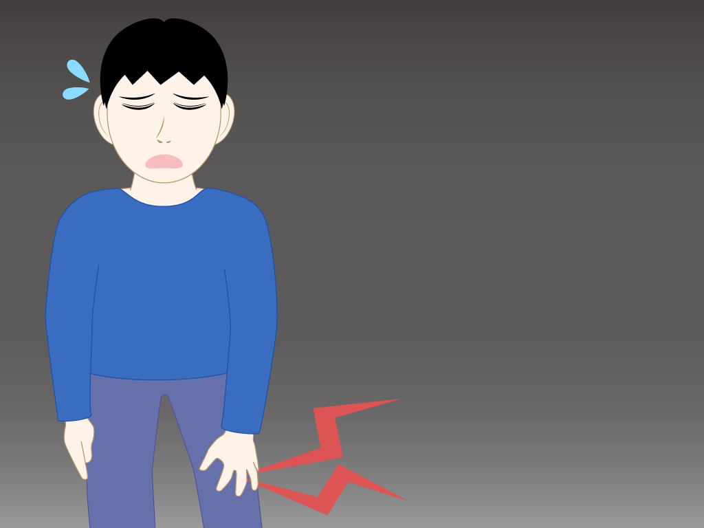 膝が痛い男の子のフリー素材10