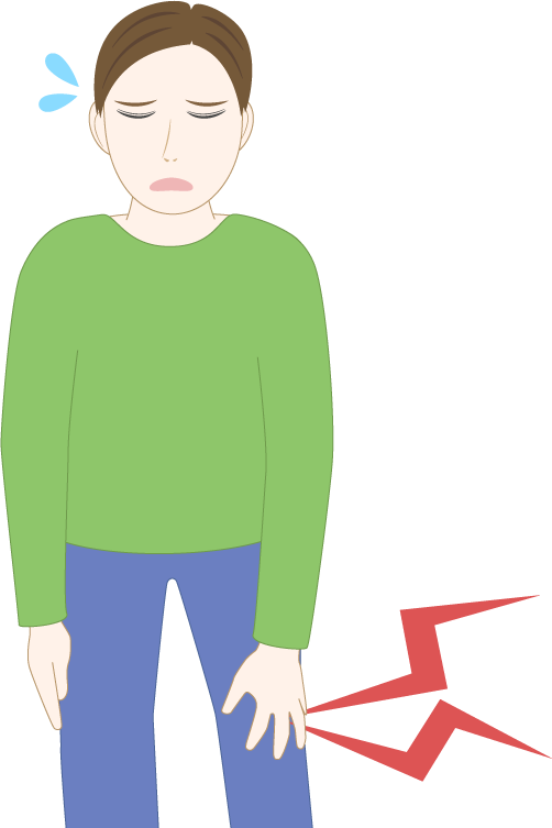 膝が痛い男性のフリー素材1