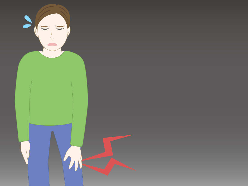 膝が痛い男性のフリー素材10