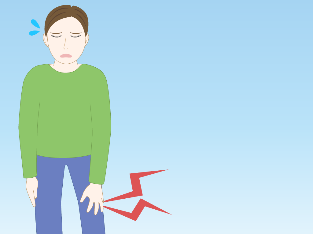 膝が痛い男性のフリー素材5