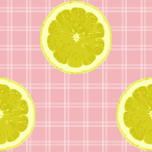レモン（トレース）の無料背景画像