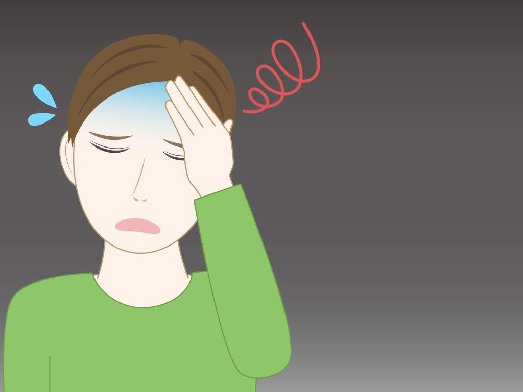 目眩がする男性のフリー素材10