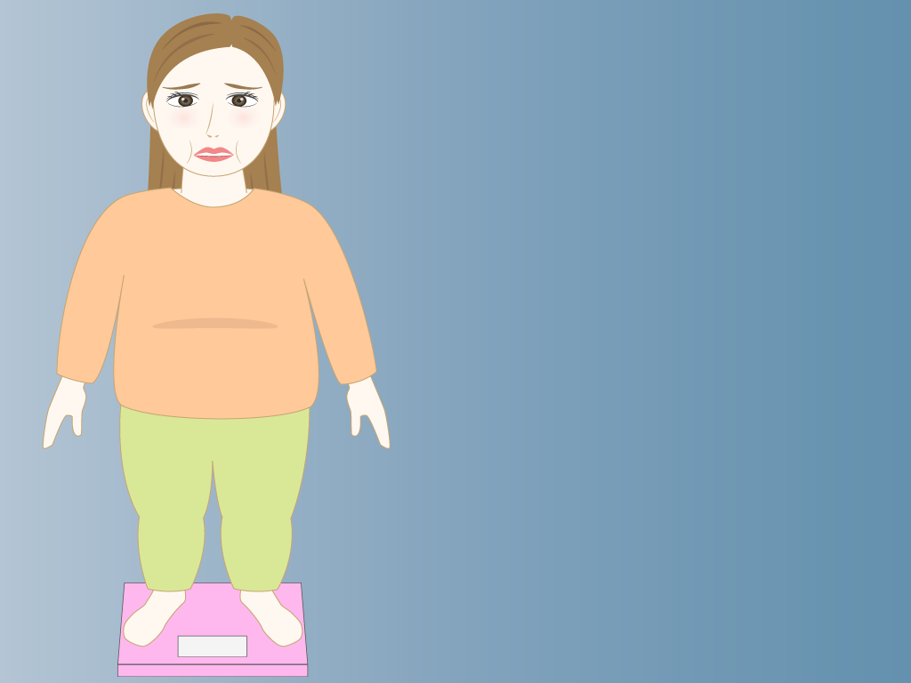 メタボな女性のフリー素材8