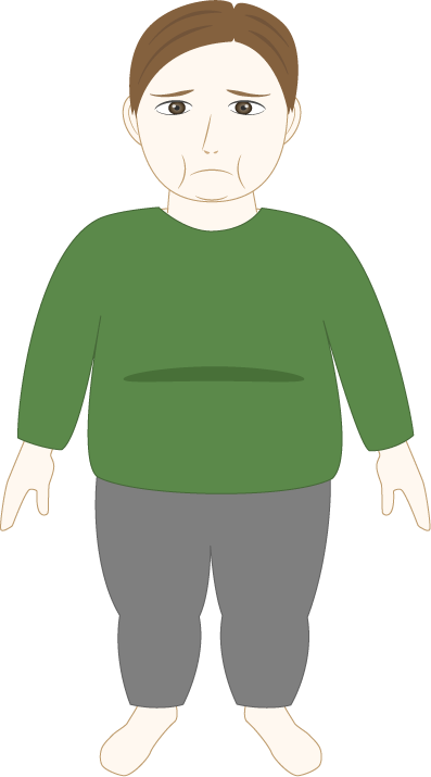 メタボな男性のフリー素材2