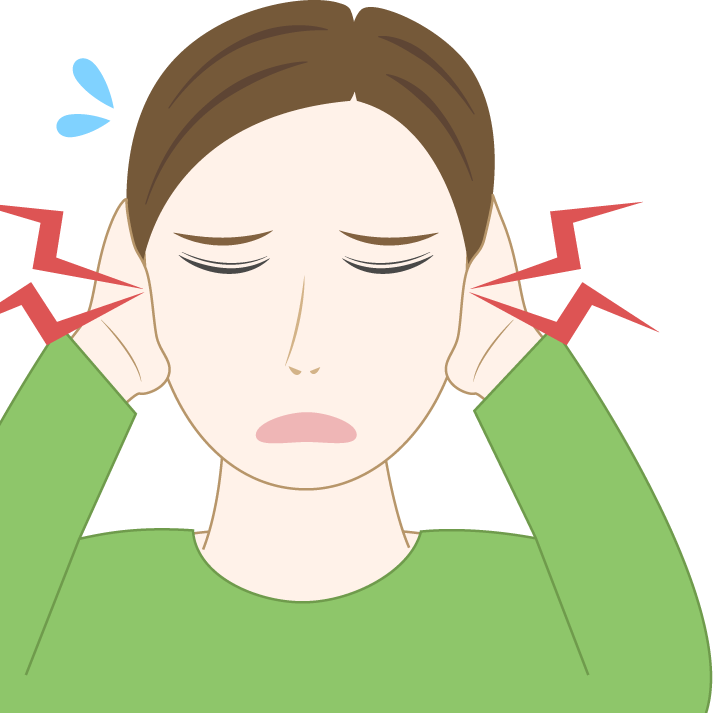 耳鳴りがする男性のフリー素材1