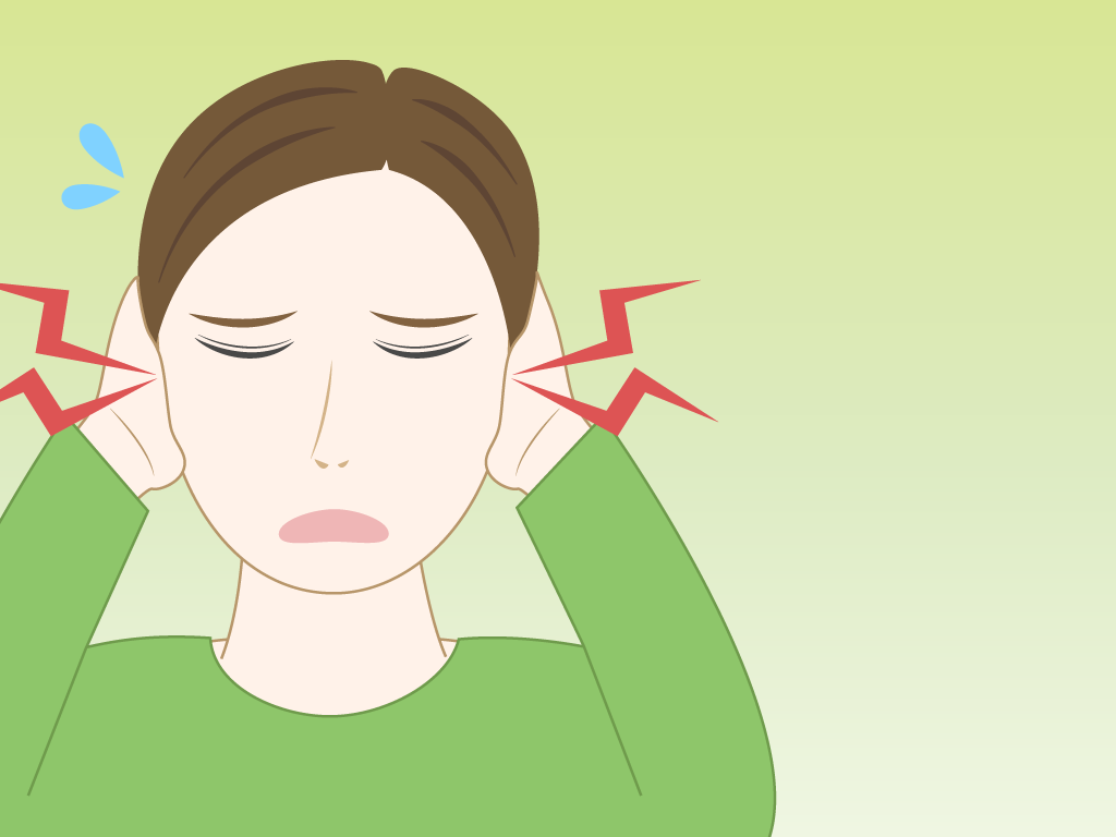 耳鳴りがする男性のフリー素材4