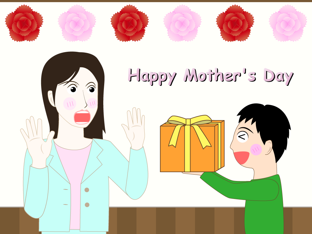 母の日の無料イラスト1