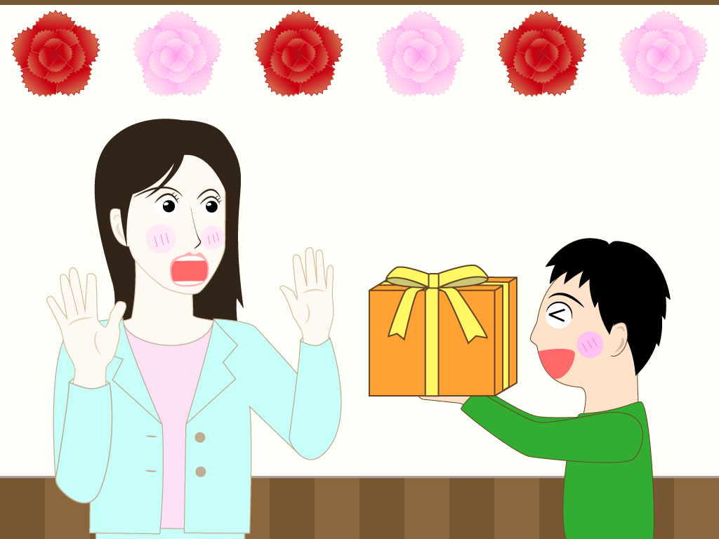 母の日の無料イラスト2