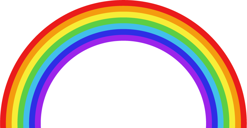 虹の無料イラスト2