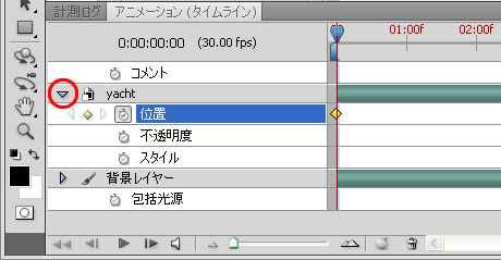 アニメーションパネル