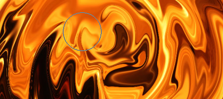 Photoshop CS5 のゆがみを適用した画像