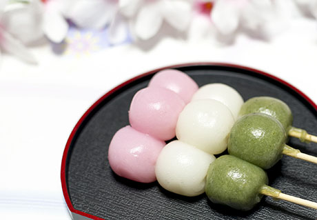 三色団子のフリー写真素材2