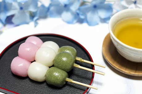 三色団子のフリー写真素材3