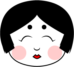 おかめの無料イラスト