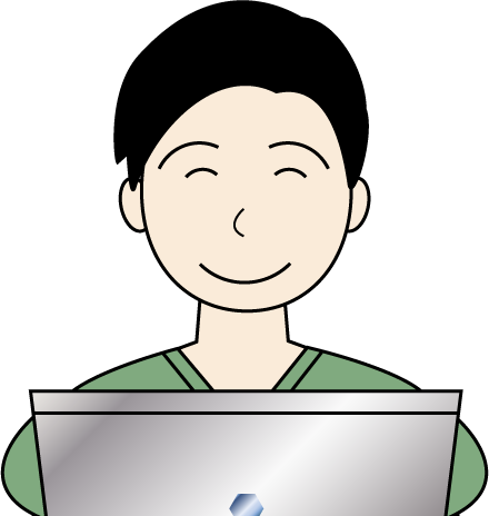 若い男性(私服)のシンプルな人物イラスト16