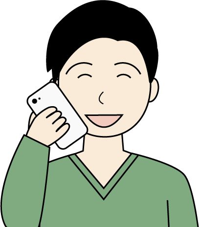 若い男性(私服)のシンプルな人物イラスト4