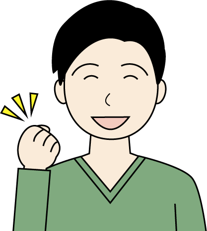 若い男性(私服)のシンプルな人物イラスト7