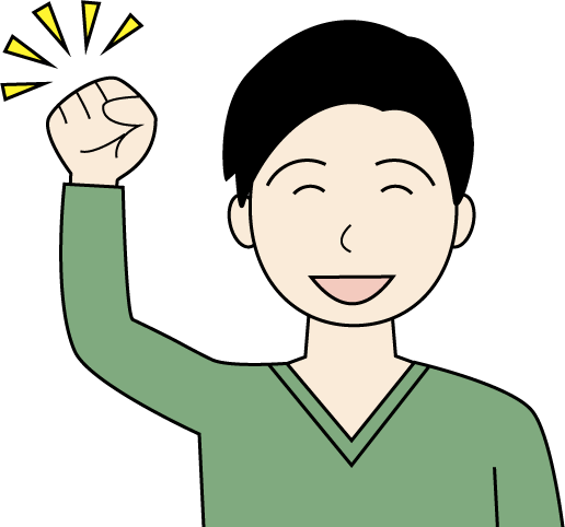 若い男性(私服)のシンプルな人物イラスト8