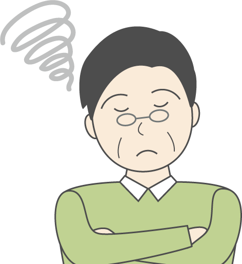 中年男性(私服)のシンプルな人物イラスト11