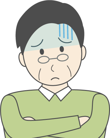 中年男性(私服)のシンプルな人物イラスト12