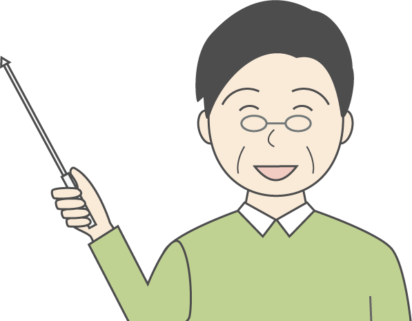 中年男性(私服)のシンプルな人物イラスト14