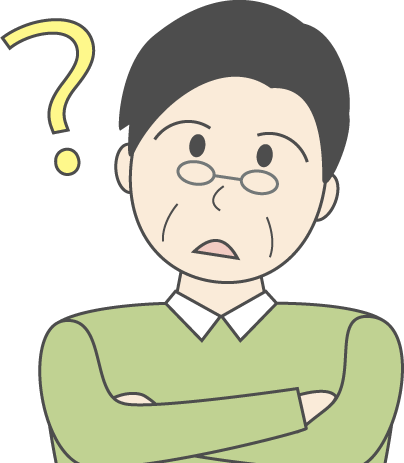 中年男性(私服)のシンプルな人物イラスト9