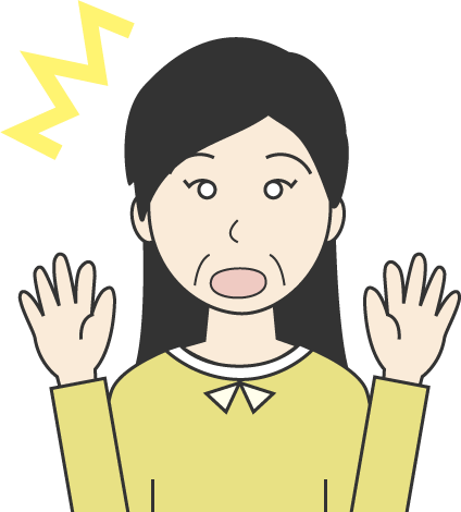 中年女性(私服)のシンプルな人物イラスト10