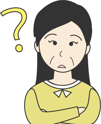 中年女性(私服)のシンプルな人物イラスト9