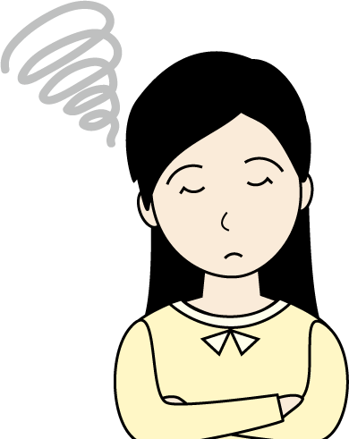 若い女性（私服）のシンプルな人物イラスト11