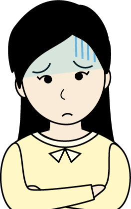 若い女性（私服）のシンプルな人物イラスト12