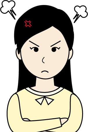 若い女性（私服）のシンプルな人物イラスト13