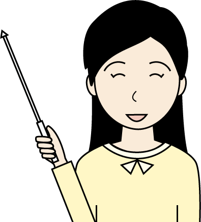 若い女性（私服）のシンプルな人物イラスト14