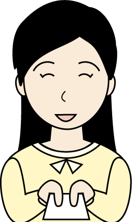 若い女性（私服）のシンプルな人物イラスト15