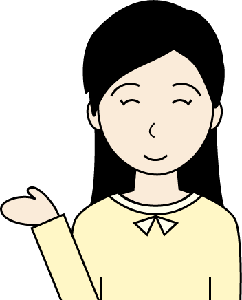 若い女性（私服）のシンプルな人物イラスト2