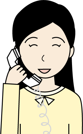 若い女性（私服）のシンプルな人物イラスト3