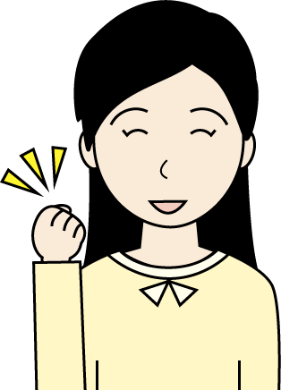 若い女性（私服）のシンプルな人物イラスト7