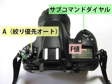 F値を設定する方法