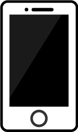 スマートフォン（アイコン）のフリー素材1