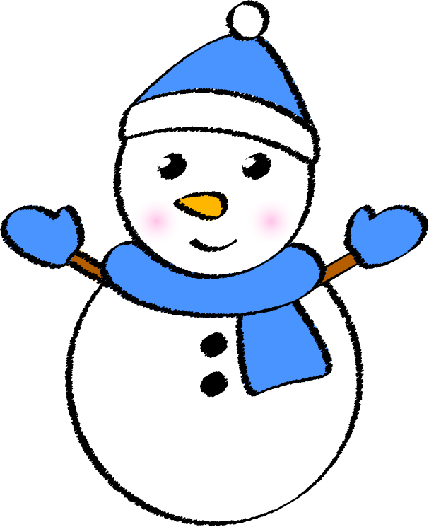 雪だるまのフリー素材10